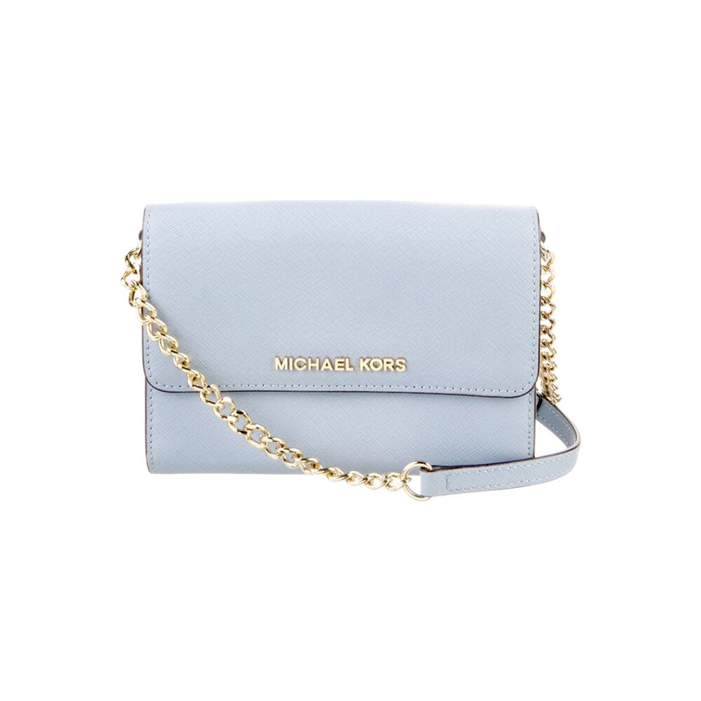 Michael Kors Daniela Small Leather Crossbody Blue